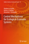 Cover: Control Mechanisms for Ecological-Economic Systems - Springer