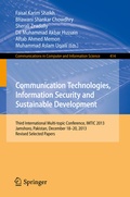 Cover: Communication Technologies, Information Security and Sustainable Development - Springer