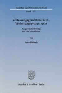 Abbildung von: Verfassungsgerichtsbarkeit - Verfassungsprozessrecht - fibre