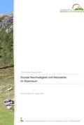 Cover: Soziale Nachhaltigkeit und Netzwerke im Alpenraum - Bundesanstalt f&uuml;r Agrarwirtschaft und Bergbauernfragen