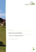 Cover: Regionale Lage des Betriebes - Bundesanstalt f&uuml;r Agrarwirtschaft und Bergbauernfragen