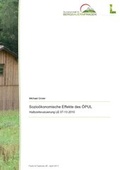 Cover: Sozio&ouml;konomische Effekte des &Ouml;PUL - Bundesanstalt f&uuml;r Agrarwirtschaft und Bergbauernfragen