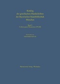 Cover: Codices graeci Monacenses 575 - 650 (Handschriften des Supplements) - Harrassowitz Verlag