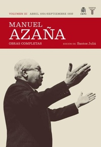 Abbildung von: O.C. MANUEL AZAÑA TOMO 3 ABRIL 1931 SEPT. 1932 - Taurus