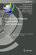 Cover: Artificial Intelligence Applications and Innovations - Springer