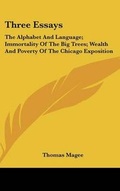 Cover: Three Essays - Kessinger Publishing