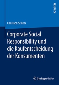 Abbildung von: Corporate Social Responsibility und die Kaufentscheidung der Konsumenten - Springer Gabler