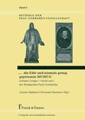 Cover: '... die Edle und niemals genug gepriesene MUSICA' - Frank & Timme