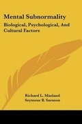 Cover: Mental Subnormality - Kessinger Publishing