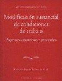 Abbildung von: Modificación sustancial de condiciones de trabajo - Editorial Comares