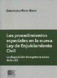Abbildung von: Los procedimientos especiales en la nueva Ley de enjuiciamiento civil - Editorial Comares