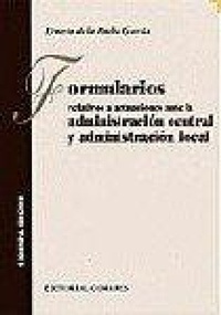 Abbildung von: Formularios relativos a actuaciones ante la administración central y administración local - Editorial Comares