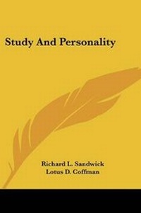Enlarge image Cover: Study and Personality - Kessinger Publishing