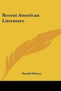Cover: Recent American Literature - Kessinger Publishing