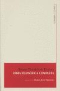 Cover: Obra filos&oacute;fica completa - Editorial Comares