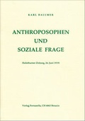 Cover: Anthroposophen und soziale Frage - Verlag Fornasella