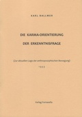 Cover: Die Karma-Orientierung der Erkenntnisfrage - Verlag Fornasella