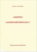 Cover: Geistige Landesverteidigung? - Verlag Fornasella