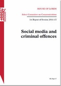 Cover: Social media and criminal offences - TSO