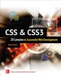 Cover: CSS & CSS3: 20 Lessons to Successful Web Development - McGraw-Hill Education