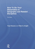 Cover: How To Do Your Dissertation in Geography and Related Disciplines - Routledge