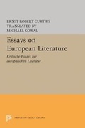 Cover: Essays on European Literature - Princeton University Press