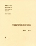 Cover: Archaeological Investigations at el-Hibeh 1980 - American Research Center in Egypt