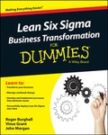 Cover: Lean Six Sigma Business Transformation For Dummies - Wiley