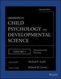 Cover: Handbook of Child Psychology and Developmental Science, Volume 3, Socioemotional Processes - Wiley