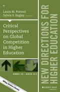 Cover: Critical Perspectives on Global Competition in Higher Education - Jossey-Bass