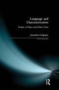 Cover: Language and Characterisation - Routledge