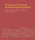 Cover: A Corpus of Formal British English Speech - Routledge