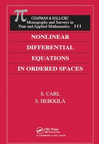 Abbildung von: Nonlinear Differential Equations in Ordered Spaces - Chapman & Hall/CRC