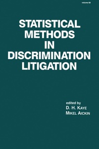 Enlarge image Cover: Statistical Methods in Discrimination Litigation - CRC Press