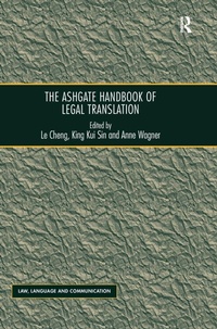 Enlarge image Cover: The Ashgate Handbook of Legal Translation - Routledge