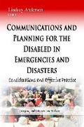 Cover: Communications and Planning for the Disabled in Emergencies and Disasters - Nova Science Publishers Inc