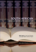 Cover: South African Language Rights Monitor 2010; Suid-Afrikaanse Taalregtemonitor 2010 - Uj Press