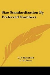 Abbildung von: Size Standardization By Preferred Numbers - Kessinger Publishing