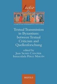 Enlarge image Cover: Textual Transmission in Byzantium - Brepols N.V.