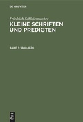 Cover: 1800-1820 - De Gruyter