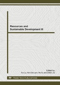 Cover: Resources and Sustainable Development III - Trans Tech Publications Ltd