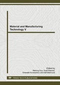 Cover: Material and Manufacturing Technology V - Trans Tech Publications Ltd