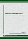 Cover: Wear and Contact Mechanics - Trans Tech Publications Ltd