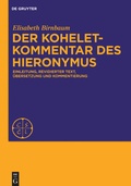 Cover: Der Koheletkommentar des Hieronymus - De Gruyter