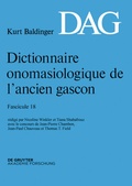 Cover: Dictionnaire onomasiologique de l'ancien gascon (DAG). Fascicule 18 - De Gruyter Akademie Forschung