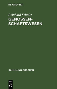 Enlarge image Cover: Genossenschaftswesen - De Gruyter