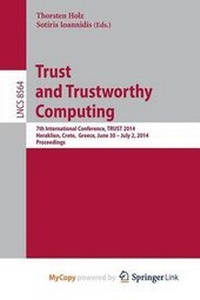 Enlarge image Cover: Trust and Trustworthy Computing - Springer