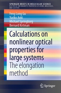 Enlarge image Cover: Calculations on nonlinear optical properties for large systems - Springer
