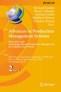 Cover: Advances in Production Management Systems: Innovative and Knowledge-Based Production Management in a Global-Local World - Springer