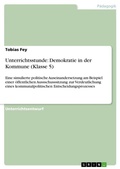 Cover: Unterrichtsstunde - GRIN Verlag